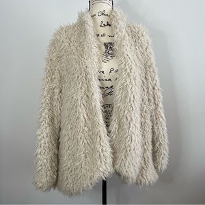 Free People Faux Fur Fluffy Jacket